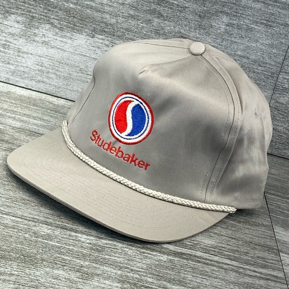 Studebaker San Sun Rope Adjustable Strap Clip Back Trucker Hat Grandpa Gray OSFA - Picture 1 of 11